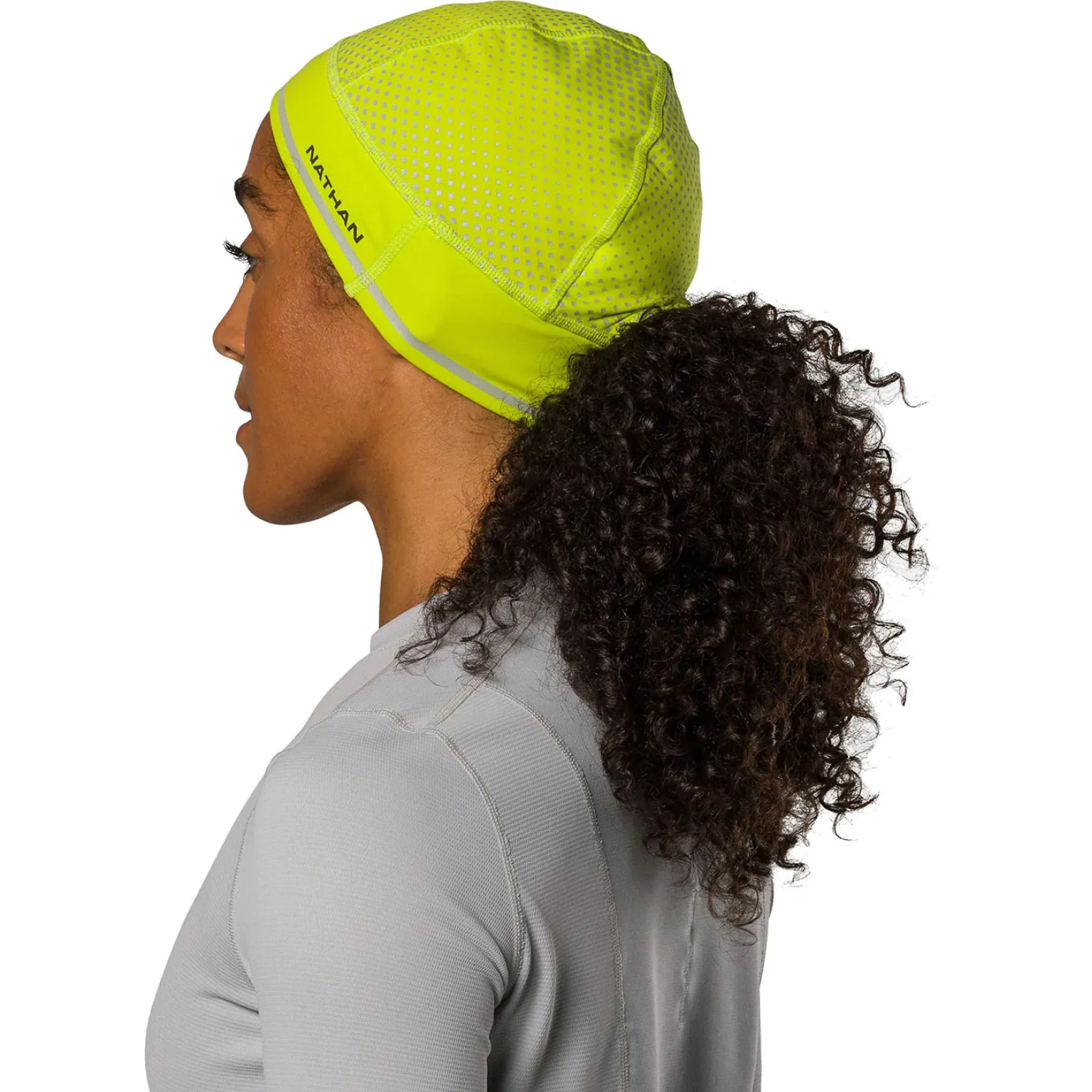 Nathan HyperNight Reflective Pony Tail Beanie - Image 3