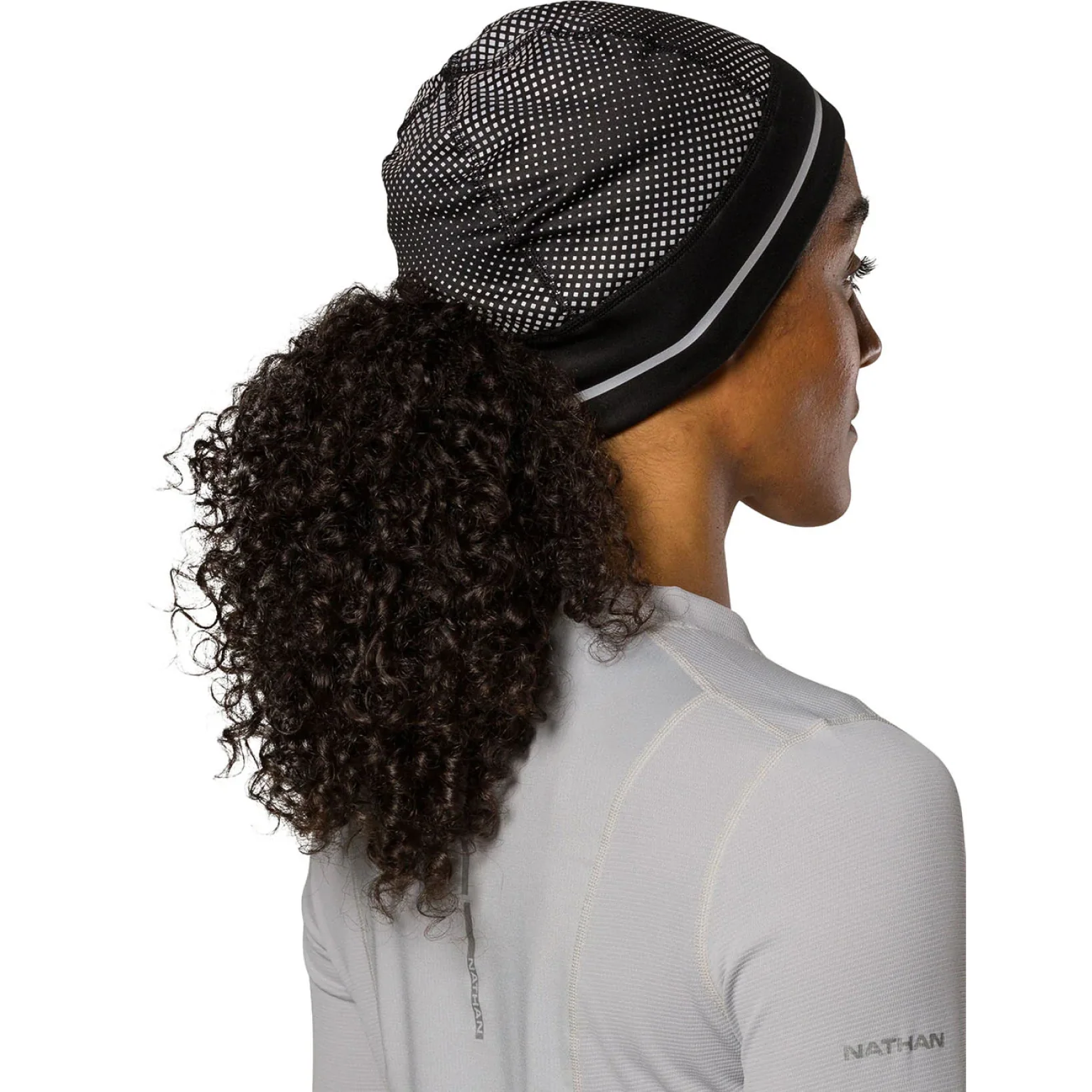 Nathan HyperNight Reflective Pony Tail Beanie - Image 6